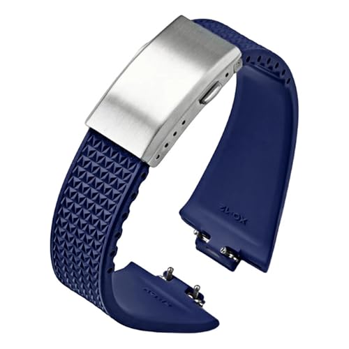 OBAEHH Fluoro-Gummi-Armband für Tissot PRX Serie Super Player, 35 mm, 40 mm, Damen und Herren, FKM, Schnellverschluss, Faltschnalle, Uhrenarmband, 11 mm, 12 mm, 11 mm, Achat von OBAEHH