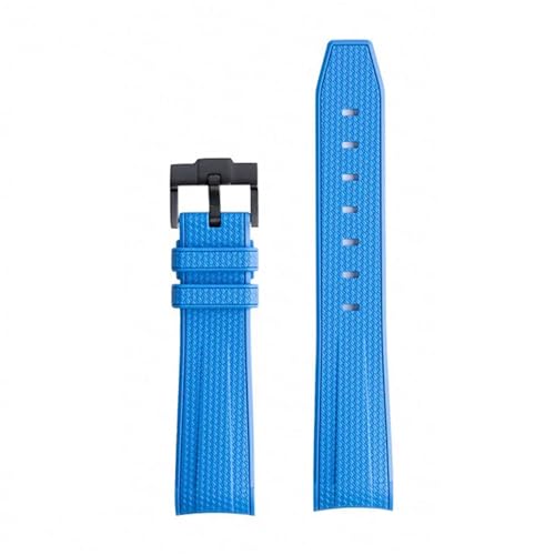 OBAEHH Für Swatch X Omega Moonswatch Für Seamaster 300 Gebogene Schnittstelle Männer Frauen Qualität Ersetzen Uhr Band 20mm(Blue black) von OBAEHH