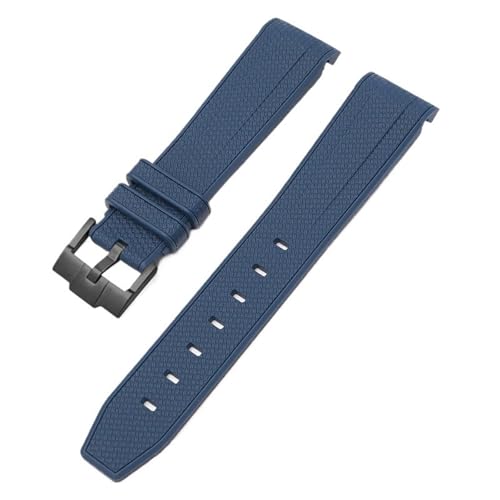 OBAEHH Für Swatch X Omega Moonswatch Für Seamaster 300 Gebogene Schnittstelle Männer Frauen Qualität Ersetzen Uhr Band 20mm(Dark blue black) von OBAEHH
