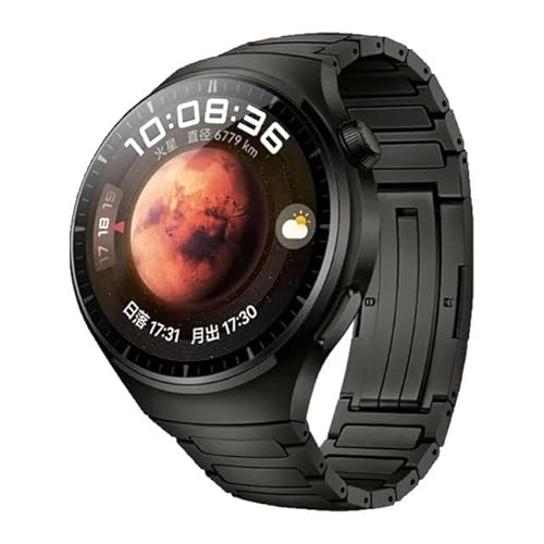 OBAEHH Luxuriöses Titan-Armband für Huawei Watch GT 4, 46 mm, GT 4 Pro 3 Ultimate Honor GS 3 Pro MagicWatch, 22 mm, Metall-Business-Uhrenarmbänder, For WATCH GT 2 Pro von OBAEHH