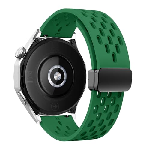OBAEHH Magnetisches Silikonarmband für Huawei Watch GT 5, 46 mm, 41 mm, atmungsaktives Sportarmband für Huawei GT5 Pro GT4 GT3 GT2 Correa WatchBands, For GT5 GT4 41mm von OBAEHH