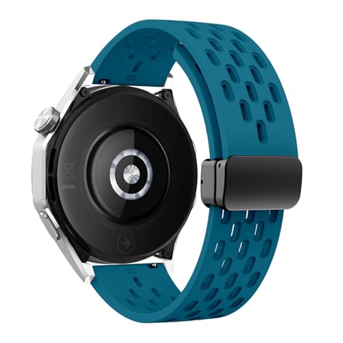 OBAEHH Magnetisches Silikonarmband für Huawei Watch GT 5, 46 mm, 41 mm, atmungsaktives Sportarmband für Huawei GT5 Pro GT4 GT3 GT2 Correa WatchBands, For GT5 Pro 46mm von OBAEHH