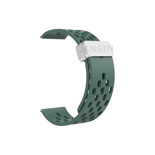 OBAEHH Magnetisches Silikonband für GT5 GT5 Pro GT4 GT3 46 mm, atmungsaktives Sportarmband für Watch GT5 GT4 41 mm Uhrenarmbänder, 20 mm von OBAEHH