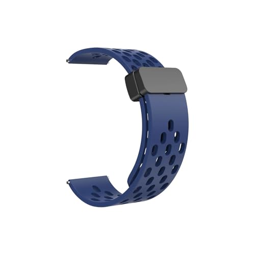 OBAEHH Magnetisches Silikonband für GT5 GT5 Pro GT4 GT3 46 mm, atmungsaktives Sportarmband für Watch GT5 GT4 41 mm Uhrenarmbänder, 22 mm von OBAEHH