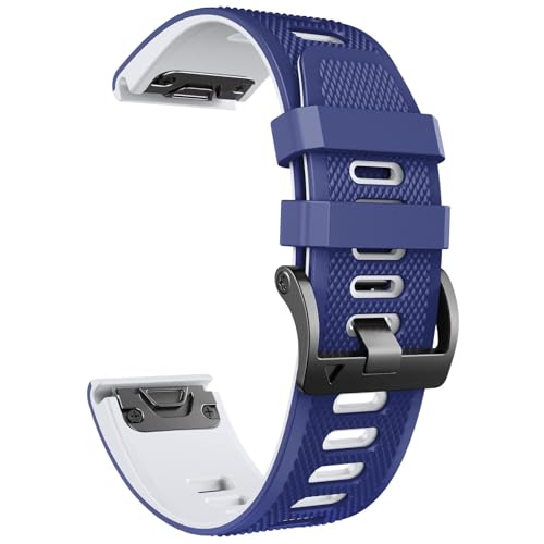 OBAEHH Uhrenarmband aus Silikon für Fenix 8/5X/7X/6X, 26 mm, für Fenix 5X Plus/6X Pro/Fenix 3/Fenix 3 HR/Enduro 2/Tactix 7 Pro/Descent MK1/D2 Delta PX Uhrenarmbänder, Einheitsgröße OBAEHH Uhrenarmband aus Silikon für Fenix 8/5X/7X/6X, 26 mm, für Fenix 5X Plus/6X Pro/Fenix 3/Fenix 3 HR/Enduro 2/Tactix 7 Pro/Descent MK1/D2 Delta PX Uhrenarmbänder, Einheitsgröße von OBAEHH