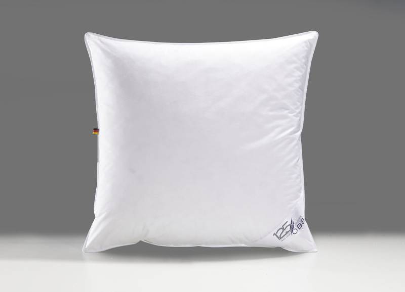 Daunen-Bettwarenprogramm zum 125 Jahre OBB Jubiläum, Kissen, Größe 120 (Kissen, 80/ 80 cm), Weiss von OBB