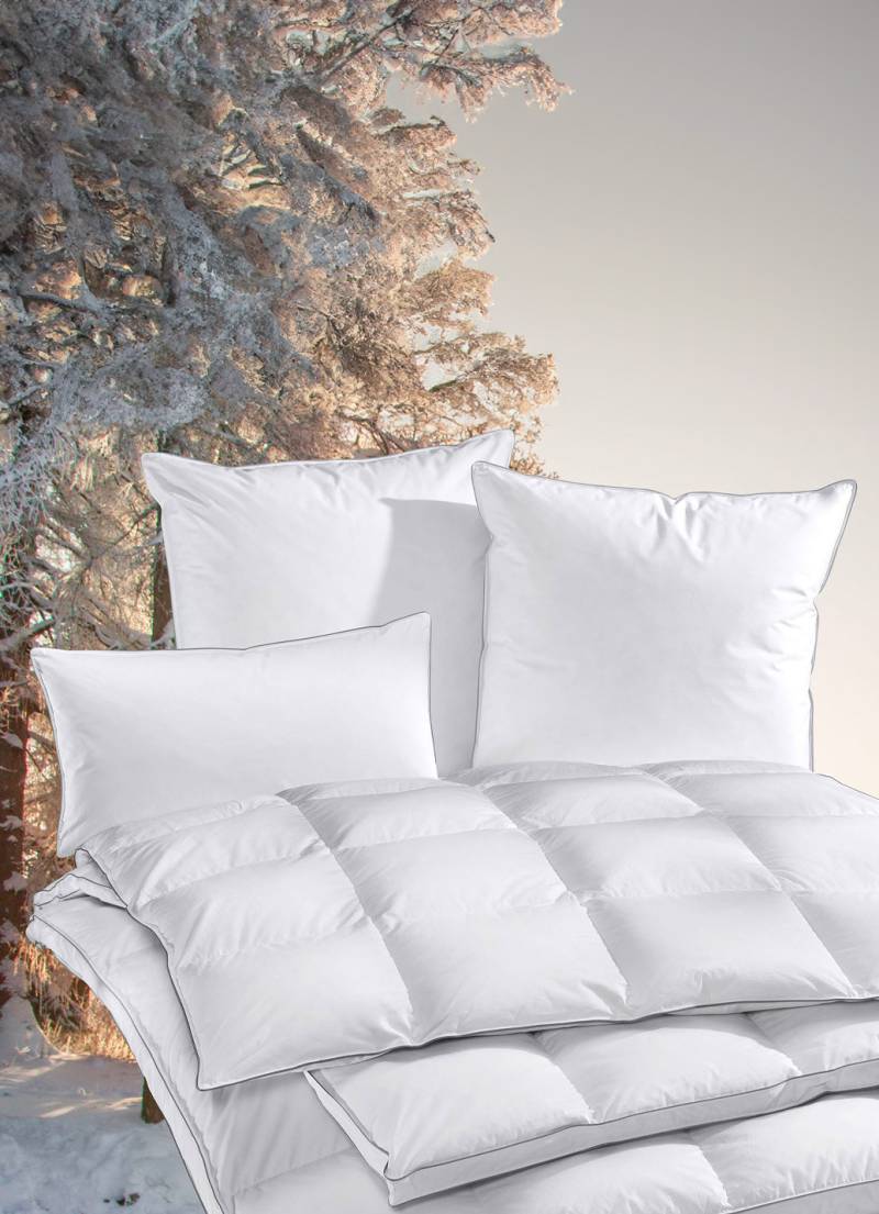 Extrawarme Schwarzwald-Kissen von OBB für die kalte Jahreszeit, Größe 120 (80/ 80 cm), Weiss von OBB