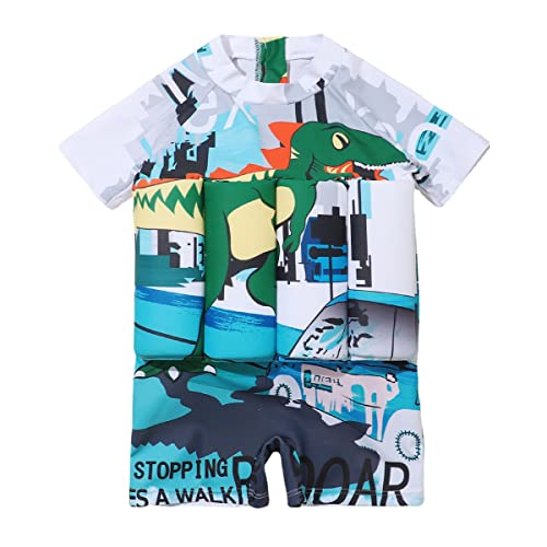 OBEEII Baby Junge Mädchen Badeanzug Sonnenschutz Bademode mit Regulierbarem Schwimmanzug Sommer Badebekleidung für Kinder M72 18-24 Monate von OBEEII