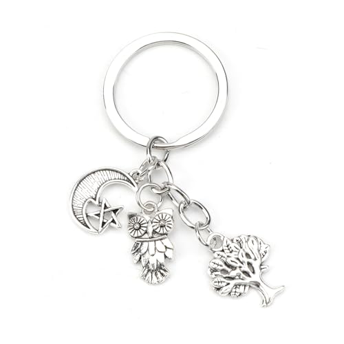 OBEISN Schlüsselanhänger Kreativ Mond Stern Lebensbaum Eule, Geschenk Für Frauen, Geburtstag Freundin, Kleine Geschenke, Geschenksets, Freundin, Freundschaft, Geliebte, Bff OBEISN Schlüsselanhänger Kreativ Mond Stern Lebensbaum Eule, Geschenk Für Frauen, Geburtstag Freundin, Kleine Geschenke, Geschenksets, Freundin, Freundschaft, Geliebte, Bff von OBEISN