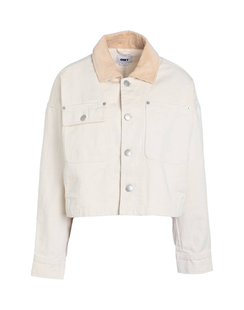 OBEY Jeansjacke/-mantel Damen Elfenbein von OBEY