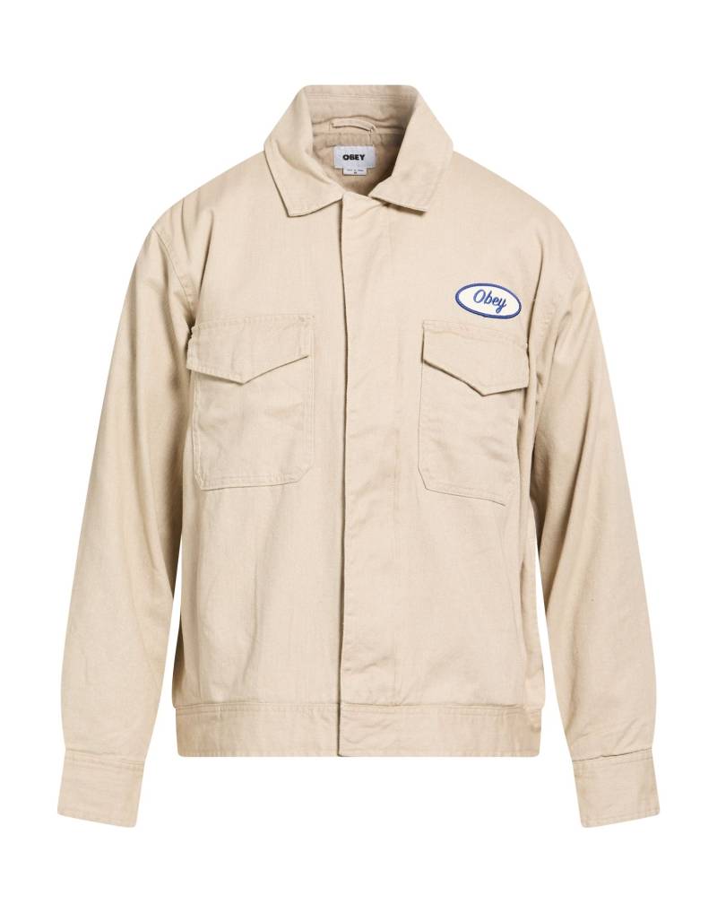 OBEY Jeansjacke/-mantel Herren Beige von OBEY