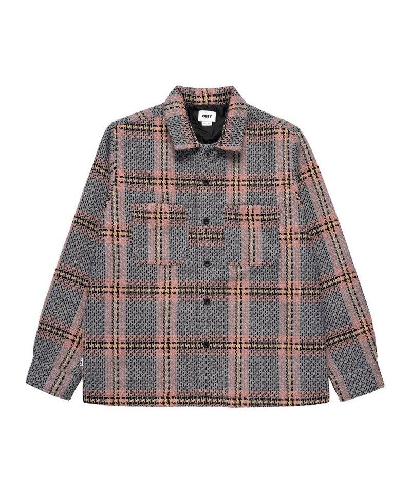 OBEY Sweatjacke Obey District Jacke Beige Freizeitjacken Herren Polyester von OBEY