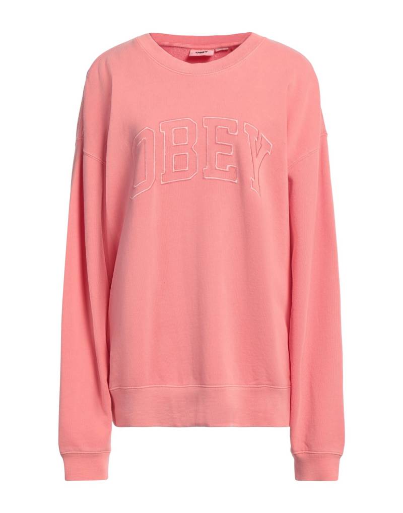 OBEY Sweatshirt Damen Lachs von OBEY