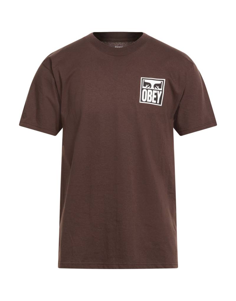 OBEY T-shirts Herren Schokobraun von OBEY