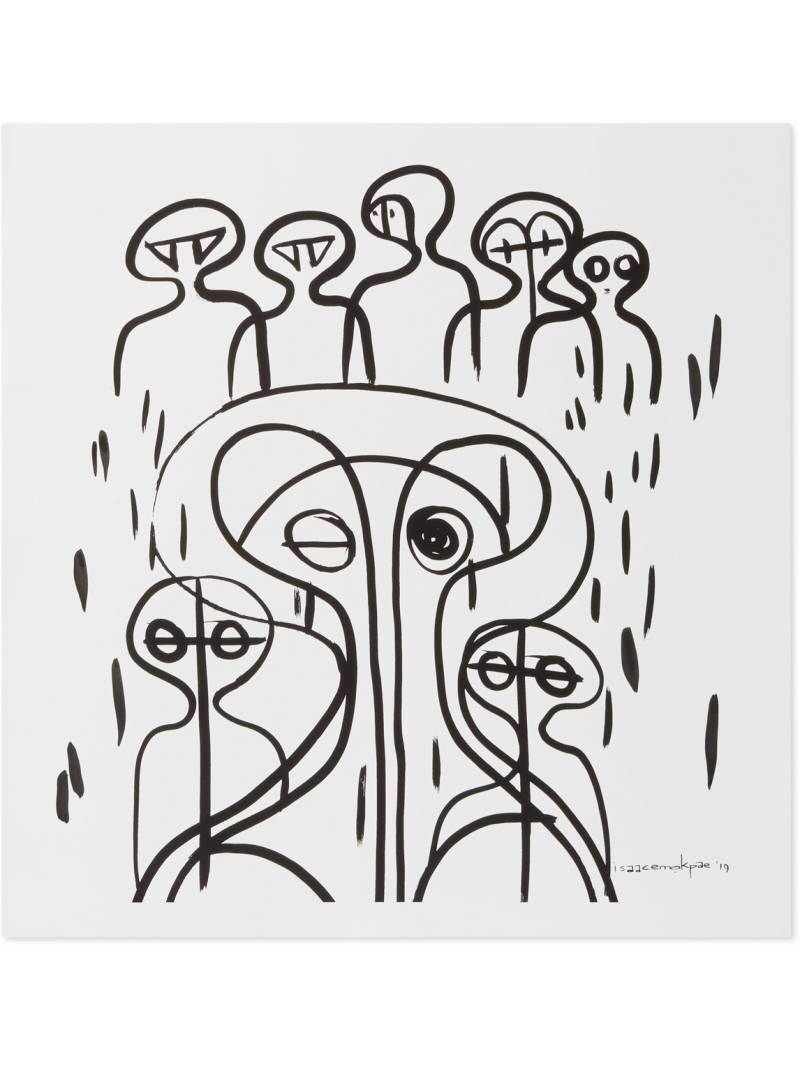 OBIDA - Isaac Emokpae Togetherness from the Monads Collection Print, 60 x 50cm - Men - White von OBIDA