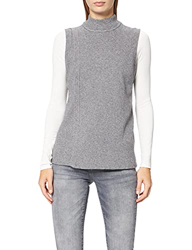 Object Collectors Item Damen OBJFAE THESS S/L Waistcoat NOOS Pullunder, Medium Grey Melange, S von OBJECT COLLECTORS ITEM