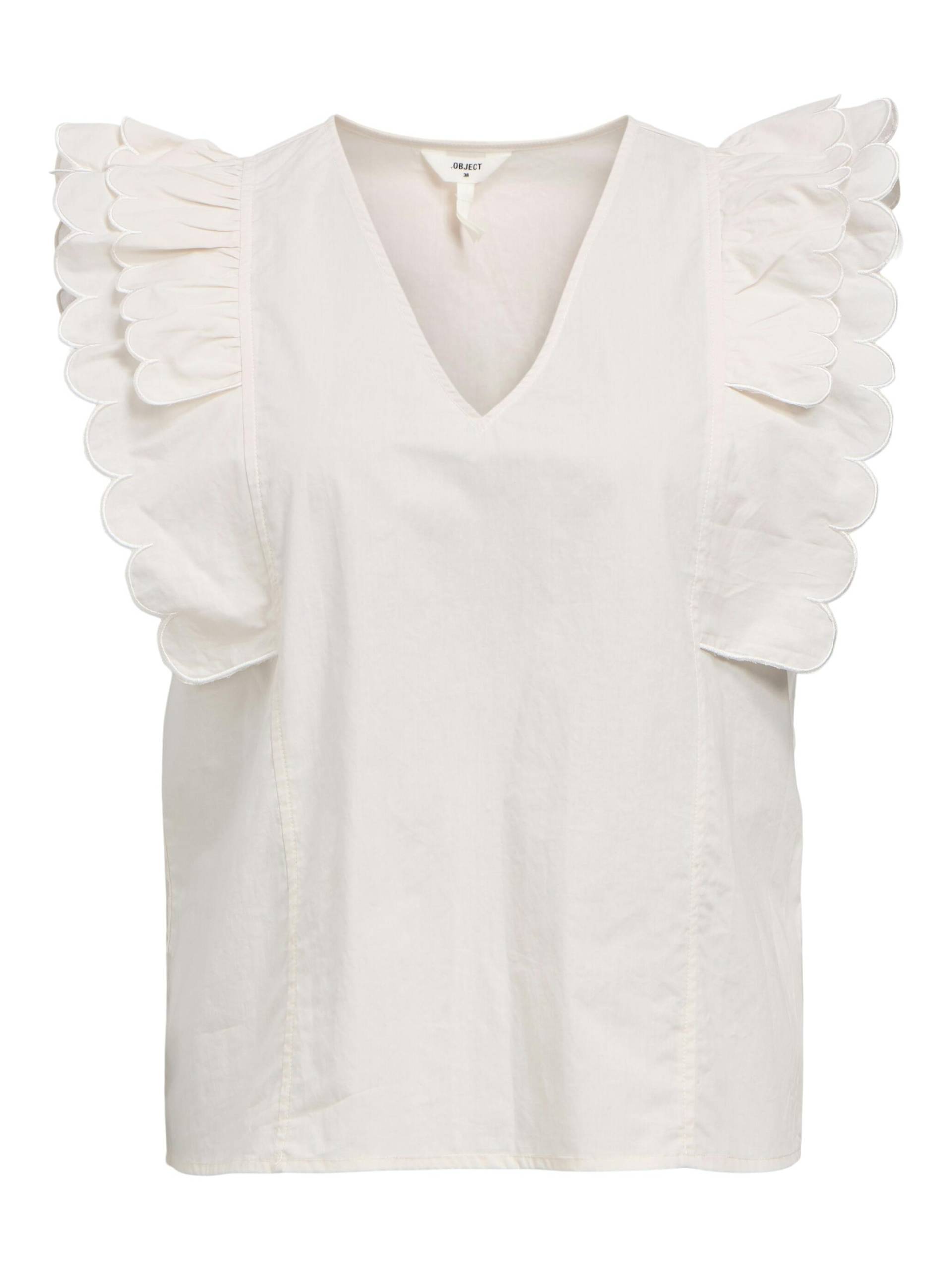 OBJECT - OBJHOPE PAPAYA NOUR S/S TOP E DIV white sand - Gr. - 36 von OBJECT