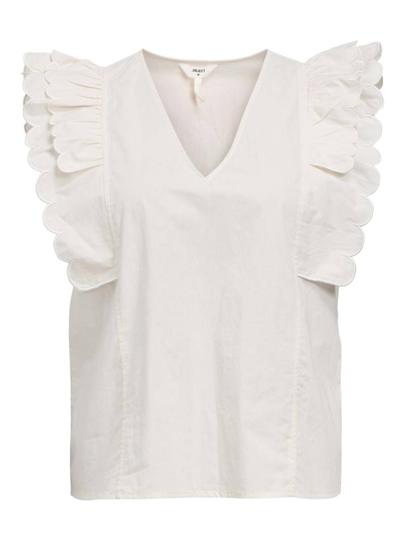 OBJECT - OBJHOPE PAPAYA NOUR S/S TOP E DIV white sand - Gr. - 36 von OBJECT
