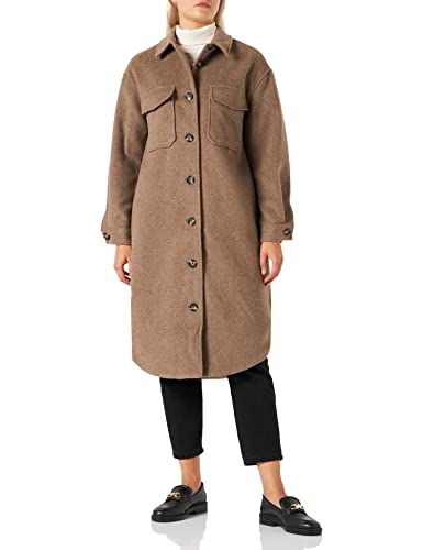 OBJECT Damen Objella Wool Coat Noos Jacke, Fossil, 36 EU OBJECT Damen Objella Wool Coat Noos Jacke, Fossil, 36 EU von Object
