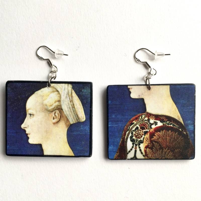 Earrings, Renaissance Art, Sustainable Wood, Artsy Mom Gift Earrings, Renaissance Art, Sustainable Wood, Artsy Mom Gift von OBLJEWELLERY