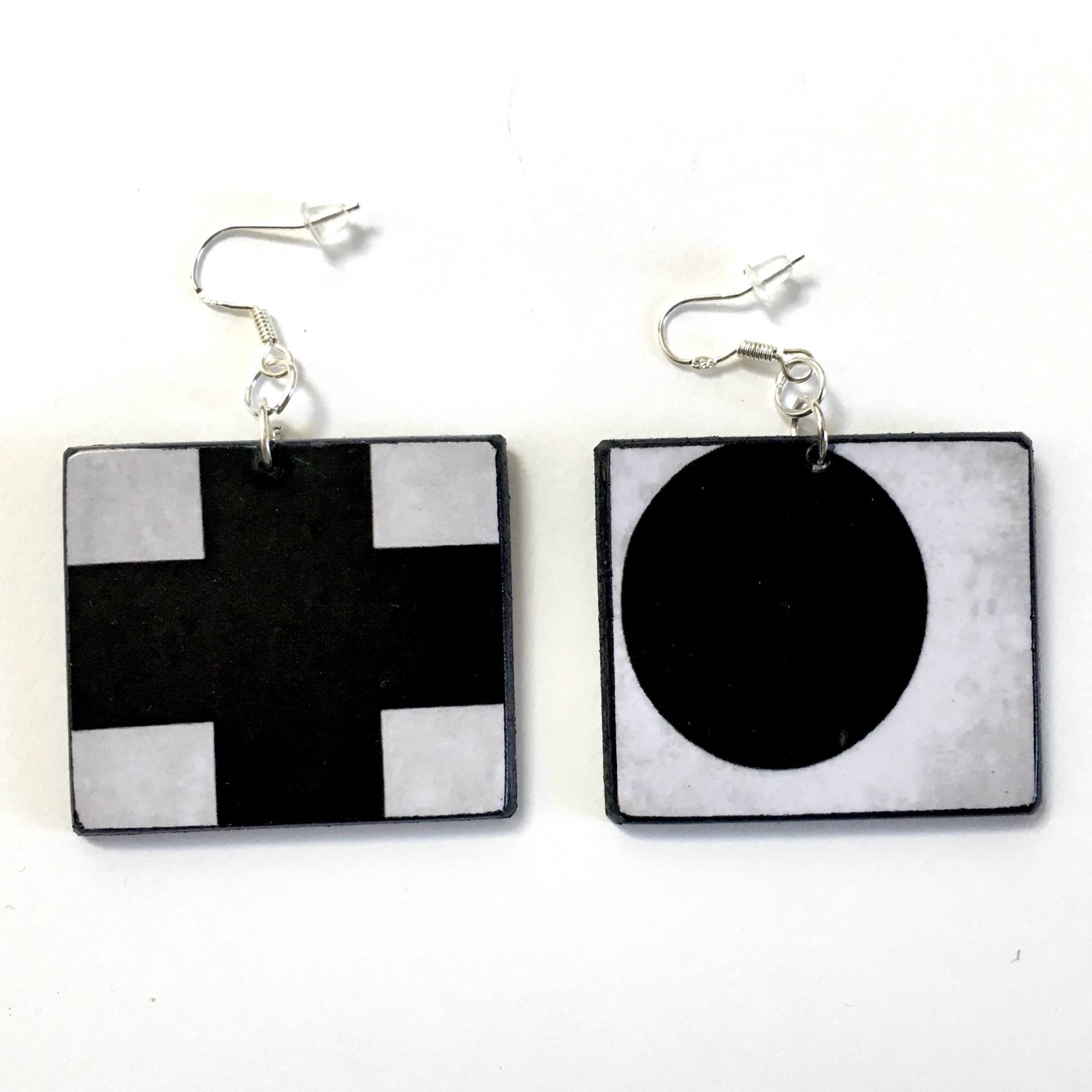 Kazimir Malevic, Geometric Art, Minimalist Earrings, Modern Earrings Kazimir Malevic, Geometric Art, Minimalist Earrings, Modern Earrings von OBLJEWELLERY