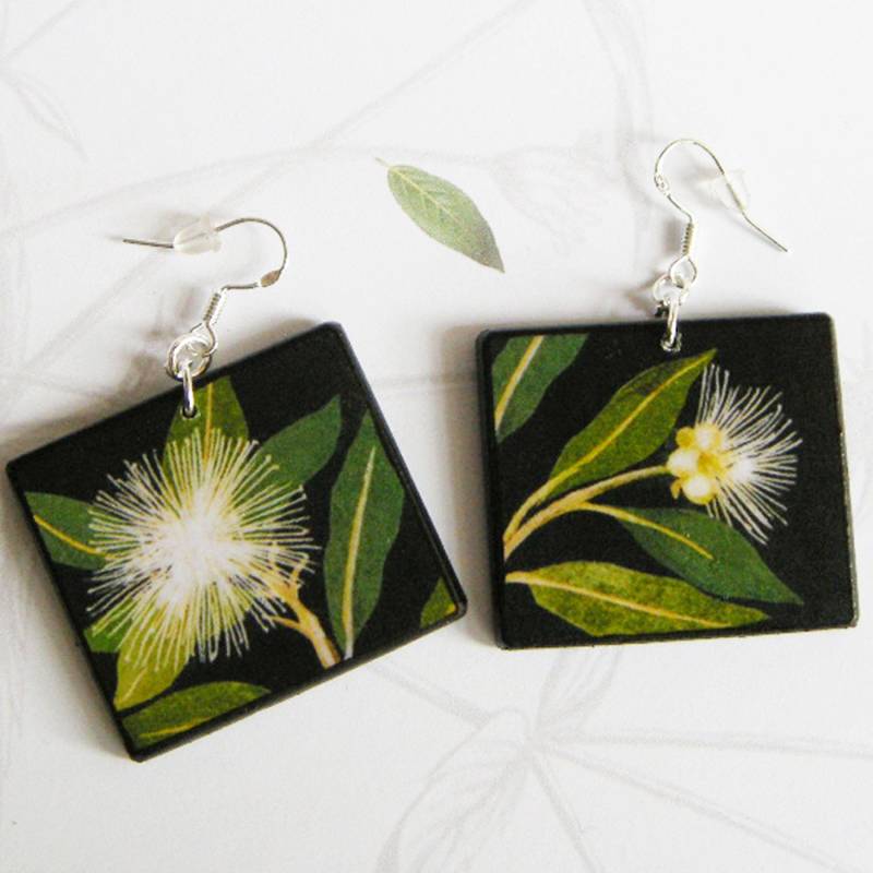 Mary Delany, Art Earrings. Sustainable, Aesthetic, Artsy Mother Day Gift Mary Delany, Art Earrings. Sustainable, Aesthetic, Artsy Mother Day Gift von OBLJEWELLERY