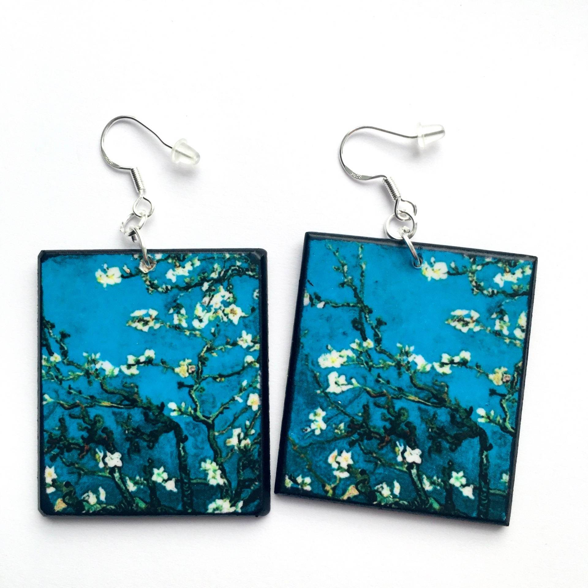 Van Gogh, Mismatched, Wooden, Art Earrings, Sustainable Gift Van Gogh, Mismatched, Wooden, Art Earrings, Sustainable Gift von OBLJEWELLERY