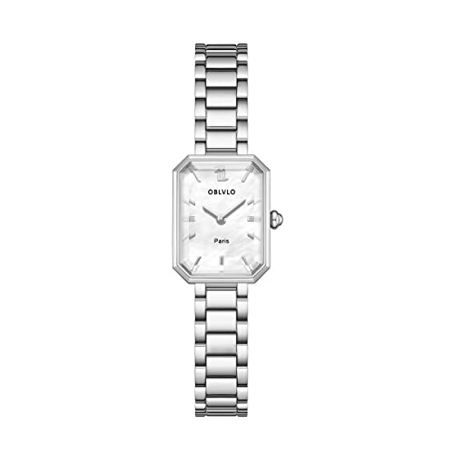 OBLVLO Fashion Quartz Watch for Women Stainless Steel Strap Luxury Waterproof Women Wristwatch (LW-YWY) von OBLVLO