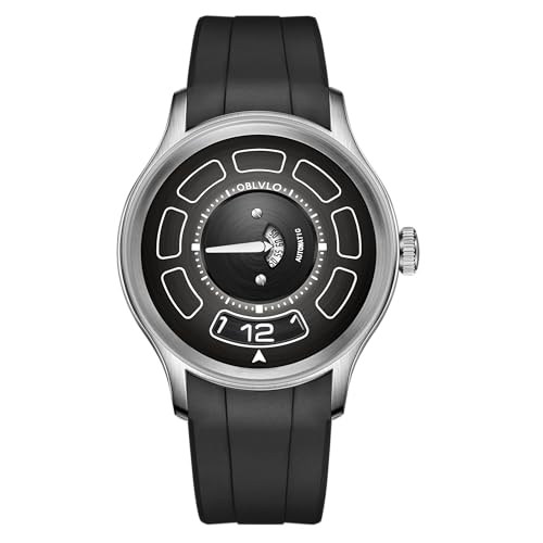 OBLVLO Herren Automatikuhr Designer UFO Zifferblatt Mechanische Armbanduhr 316L Edelstahl Wasserdicht Gummi Sport Uhr BLM-UFO, BLM-UR-YBBR, Modern OBLVLO Herren Automatikuhr Designer UFO Zifferblatt Mechanische Armbanduhr 316L Edelstahl Wasserdicht Gummi Sport Uhr BLM-UFO, BLM-UR-YBBR, Modern von OBLVLO