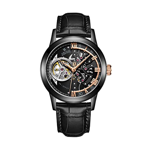 OBLVLO Luxury Brand Casual Watches Skeleton Rose Gold Automatic Watches Sapphire Crystal VM-S (VM-S-BBBG) (VM-S-BBBG) von OBLVLO