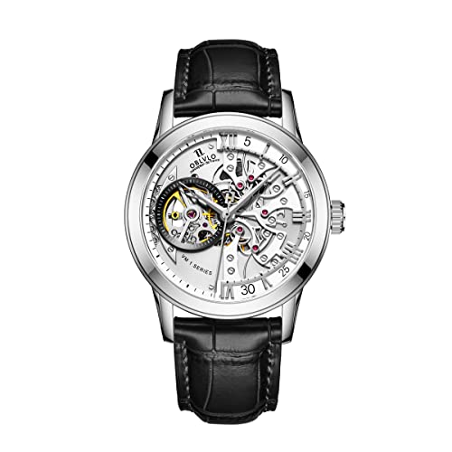 OBLVLO Luxury Brand Casual Watches Skeleton Rose Gold Automatic Watches Sapphire Crystal VM-S (VM-S-BBBG) (VM-S-YWB) von OBLVLO