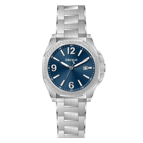 OBLVLO Original Marke Herren Automatikuhr 316L Edelstahl Mechanische Uhr Wasserdicht Leuchtende Luxus Uhren CAM-SIM, Cam-Sim-yly, Automatikuhr von OBLVLO