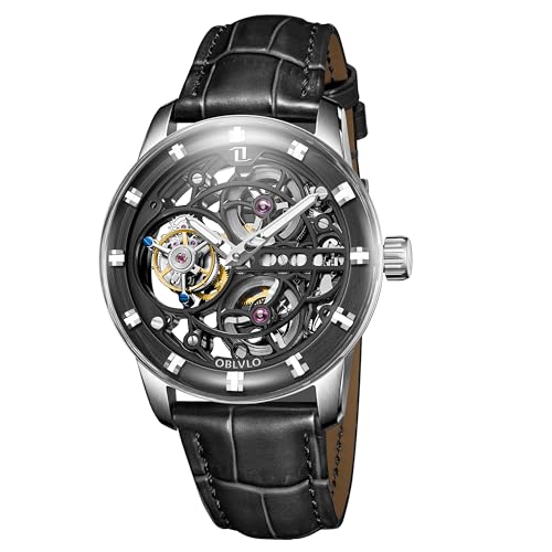 OBLVLO Top-Marke, luxuriös, hohl, wasserdicht, mechanische Herrenuhr, echtes Leder, Saphirglas, Tourbillon, Handaufzug, IM-SK-B-TB, IM-SK-B-TB-YBB, Modern OBLVLO Top-Marke, luxuriös, hohl, wasserdicht, mechanische Herrenuhr, echtes Leder, Saphirglas, Tourbillon, Handaufzug, IM-SK-B-TB, IM-SK-B-TB-YBB, Modern von OBLVLO