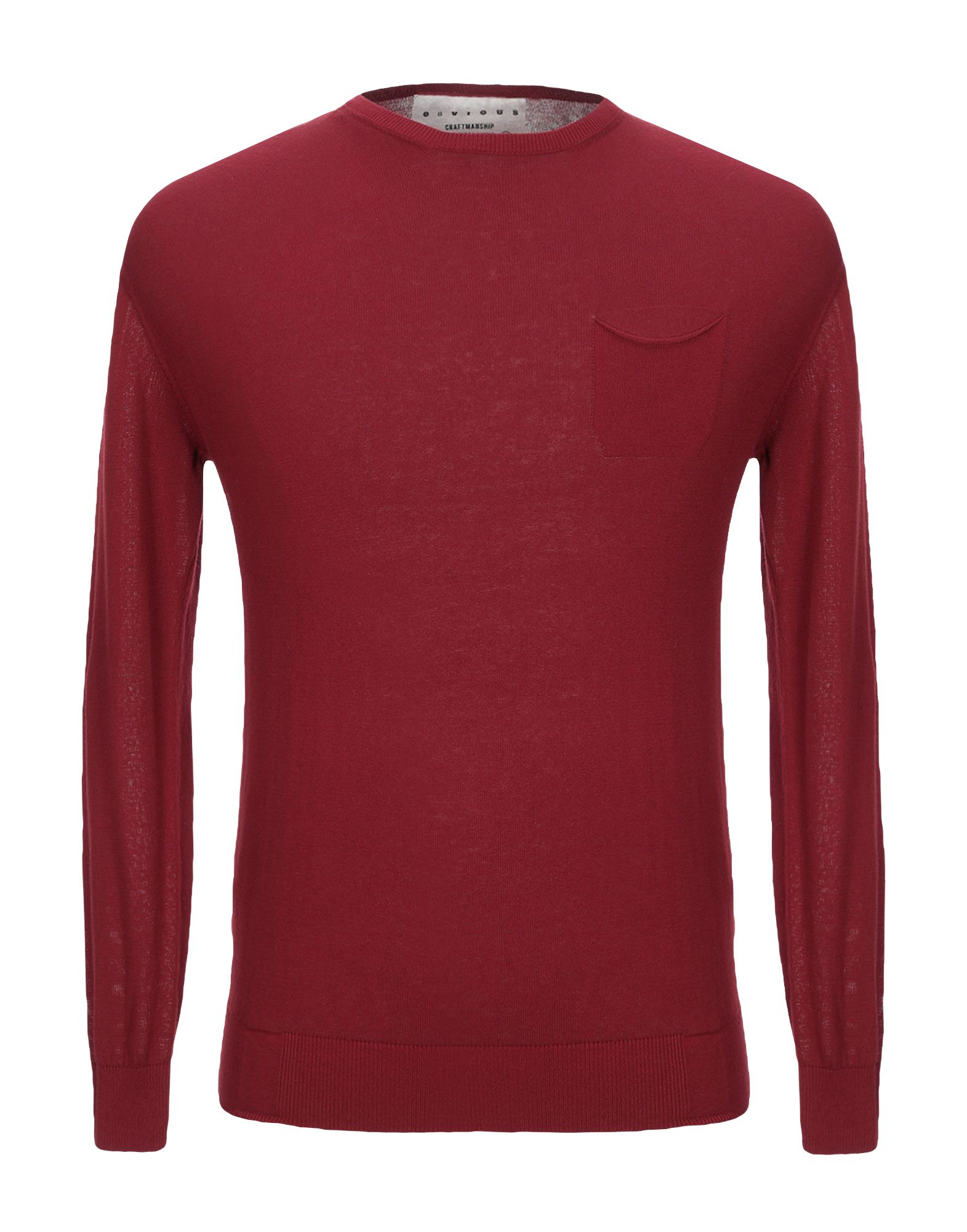 OBVIOUS BASIC Pullover Herren Bordeaux von OBVIOUS BASIC