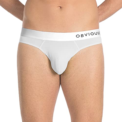 Obviously PrimeMan AnatoMAX Herren Hipster Slip – Weiß - Weiß - Medium von OBVIOUSLY