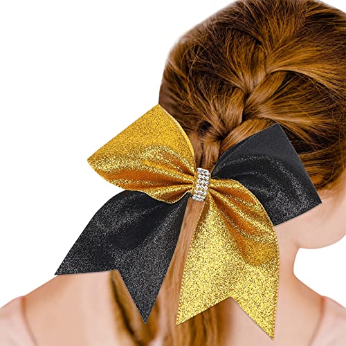 1 STÜCK Haargummis Gradient Pailletten Bowknot Kopfschmuck Seile Dekorationen Kopfschmuck Dekoration Haargummis Für Mädchen Anzug Herren (Black, One Size) von OBiQuzz