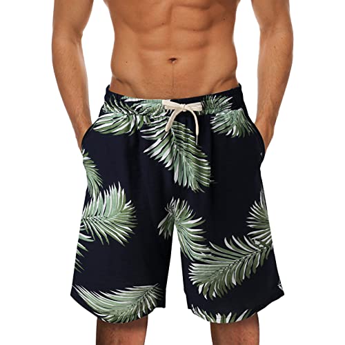Badehosen Für Herren Badeshorts Badehose Herren Schnelltrocknend Surfen Strandhose Surf Shorts Sommer Strand Shorts Beach Shorts Boardshorts Mit Tunnelzug Schwimmhose Sporthose Kurze Hose M-5Xl von OBiQuzz