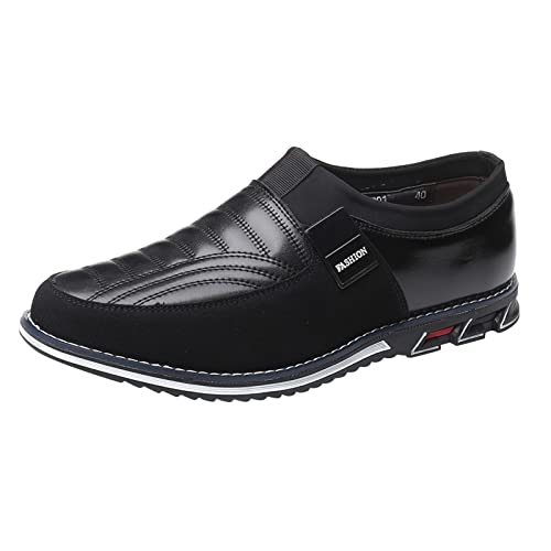 Business Schuhe Herren Leder Halbschuhe Lederschuhe Modern Hochzeitsschuh Smokingschuhe Klassische Freizeitschuhe Slip On Flache Slipper Loafers Businessschuhe Herrenschuhe Wanderschuhe Gr.40-48 von OBiQuzz