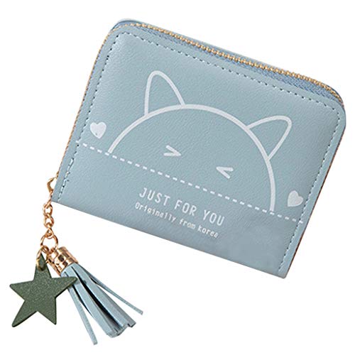 Card Trend Frauen 'Outdoor-Mode solide Geldbörse s Farbe Brieftasche Damen (Blue, One Size) von OBiQuzz