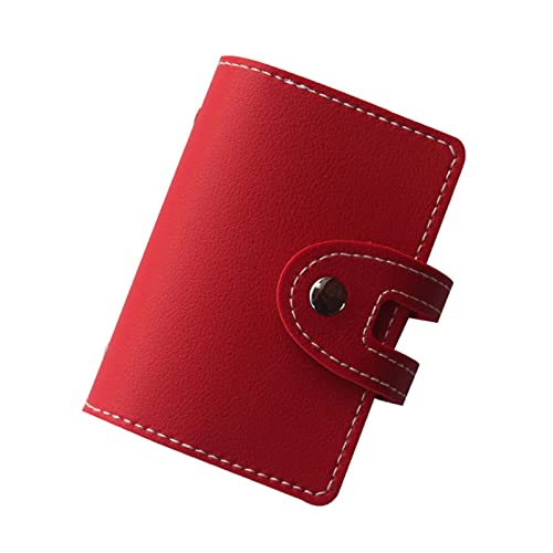 Damen Damen Kleine Münze Karte Schlüsselanhänger Brieftasche Tasche Geldbörse Schwarz Geldbörsen Herren Derrick (Red, One Size) von OBiQuzz