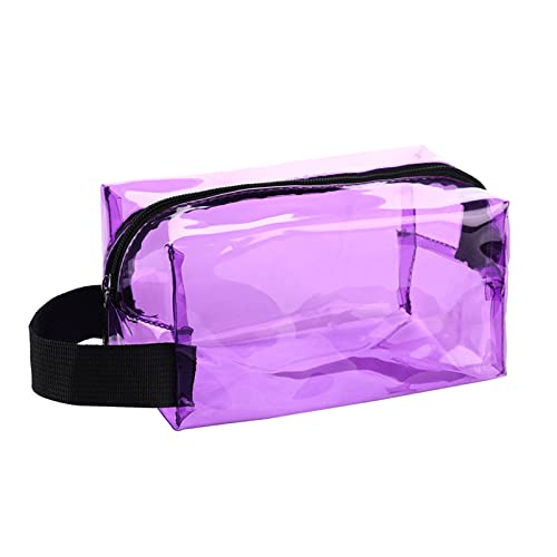 Damen Herren Transparente Kosmetiktasche Aufbewahrungstasche wasserdichte Waschtasche mit großer Kapazität Reisezubehör Für Flugzeug (C, One Size) von OBiQuzz