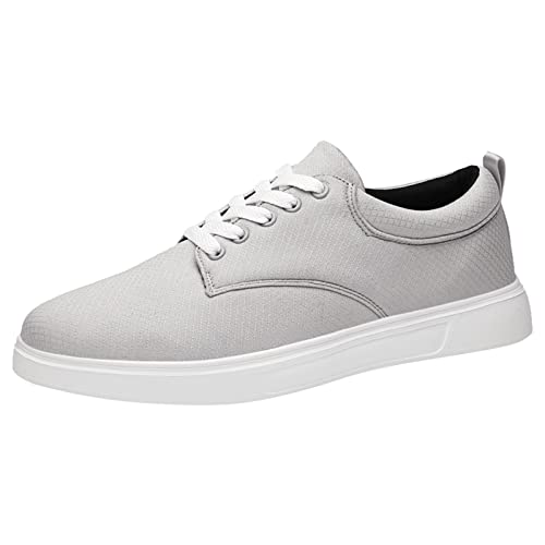 Halbschuhe Herren Schnürschuhe Leicht Wanderschuhe Stoff Schuhe Canvas Schuhe Flache Freizeitschuhe Segeltuchschuhe Low-Top Loafers Bequem Walking Schuhe Bootschuhe Schnürhalbschuh Arbeitsschuhe von OBiQuzz