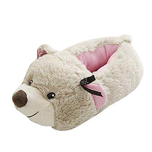 Hausschuhe Damen PlüSch Bären Pantoffeln Erwachsene PlüSch Tier Pantoffeln Witzig Cartoon Pantoffeln Weiche Atmungsaktive Home Hausschuhe Winterschuhe Baumwollpantoffeln Winter Outdoor/Indoor von OBiQuzz