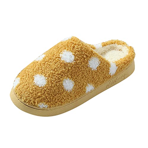 Hausschuhe Damen Winter, Gefütterte Pantoffeln Damen Warme Hausschuhe Flauschige Pantoletten Plüsch Slippers Schlappen Memory Foam Hausschlappen Filzpantoffeln Winter Hauspantoffeln Hüttenschuhe von OBiQuzz