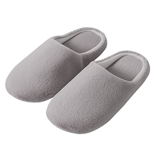 Hausschuhe Damen Winter, Plüsch Warm Hausschuhe Memory Foam Pantoffeln Gefütterte Slippers Schlappen Flauschig Pantoletten Filzpantoffeln Hüttenschuhe Hauspantoffeln Hausschlappen Filzhausschuhe von OBiQuzz
