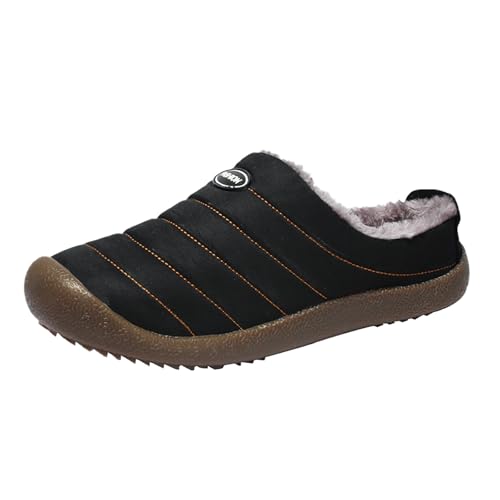 Hausschuhe Damen Winter Wasserdichte Pantoffeln Plüsch Slippers Schlappen Gefütterte Warm Hausschuhe Hauspantoffeln Rutschfeste Winterschuhe Hüttenschuhe Pantoletten Hausschlappen Gartenschuhe von OBiQuzz