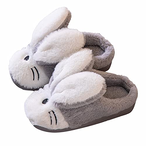 OBiQuzz Hausschuhe Kinder 33 Mädchen Plüsch, Flauschig Plüsch Gefüttert Winterschuhe Winter Cartoon Leicht Home Slippers Baumwolle Pantoffeln Kinder Filz Hausschuh Rutschfeste Indoor Haushaltsschuhe von OBiQuzz