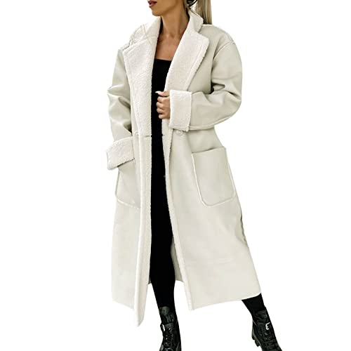 Lederjacke Damen Lang Wintermantel Mit Teddyfleece Winterjacke Reverskragen Ledermantel Gefüttert Übergangsmantel Kunstlederjacke Parka Übergangsjacke Leder Trenchcoat Jacke Langer Kunstleder Mantel Lederjacke Damen Lang Wintermantel Mit Teddyfleece Winterjacke Reverskragen Ledermantel Gefüttert Übergangsmantel Kunstlederjacke Parka Übergangsjacke Leder Trenchcoat Jacke Langer Kunstleder Mantel von OBiQuzz
