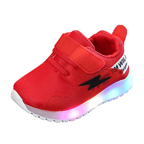 Leuchtende Schuhe Kinder Sportschuhe mit Klettverschluss Mädchen Blink Schuhe Turnschuhe Jungen Sportschuhe Laufschuhe Kinder Einzelne Schuhe Outdoor Sport Kinderschuhe Freizeitschuhe von OBiQuzz