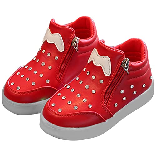 Leuchtende Schuhe Kinder Turnschuhe Sneaker Unisex Leicht Hallenschuhe Sportschuhe Blink Schuhe Casual Kinderschuhe Mädchen Gummisohle Baby Schuhe Atmungsaktive Freizeitschuhe von OBiQuzz